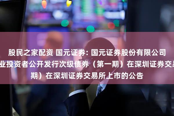 股民之家配资 国元证券: 国元证券股份有限公司2025年面向专业投资者公开发行次级债券(第一期)在深圳证券交易所上市的公告