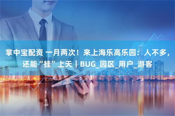 掌中宝配资 一月两次！来上海乐高乐园：人不多，还能“挂”上天｜BUG_园区_用户_游客